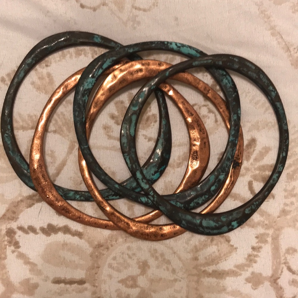Set of rustic bangles